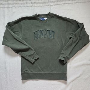 NEWPORT Olive Crewneck Sweatshirt - Classic Logo Pullover